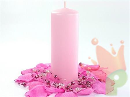 CANDELA ROSA 15X6CM