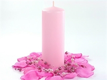 CANDELA ROSA 15X6CM