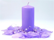 CANDELA LILLA 12X6CM