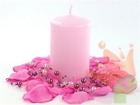 CANDELE ROSA 10X6.5CM