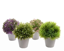 FIORI IN VASO 4 ASSORTITI 14CM