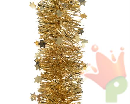 GHIRLANDA ORO CON STELLINE PVC