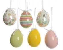 UOVA 6 ASSORTITE DECORATE 4CM 12PZ