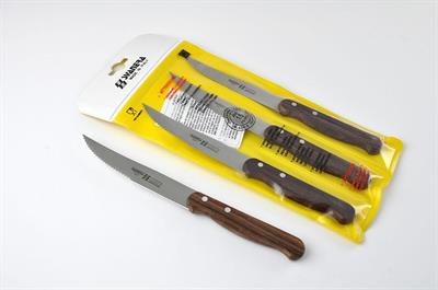 COLTELLI BISTECCA MM1,5 12CM LEGNO 3 PZ