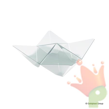 COPPETTA ORIGAMI TRASPARENTE 103X103MM 25PZ
