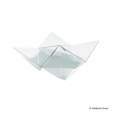 COPPETTA ORIGAMI TRASPARENTE 103X103MM 25PZ