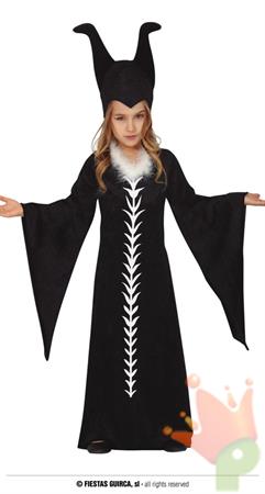 COSTUME FATA MALEFICA BAMBINA 3-4 ANNI