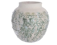 VASO IN TERRACOTTA ANTICATO D.25X25CM