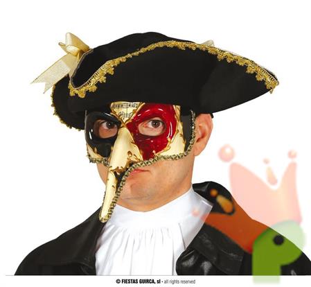 MASCHERA VENEZIANA NASO LUNGO CON SUONO
