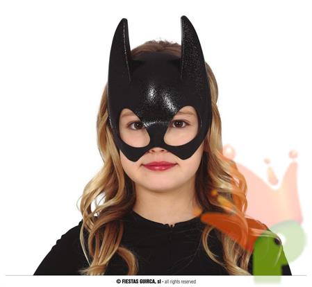 MASCHERA MEZZO VISO PIPISTRELLO BERO PVC PER BAMBINI