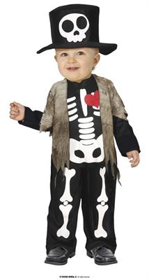 COSTUME SCHELETRO BAMBINO 12 - 18 MESI