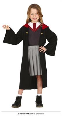 COSTUME STUDENTESSA MAGIA ROSSO BAMBINA 10-12 ANNI