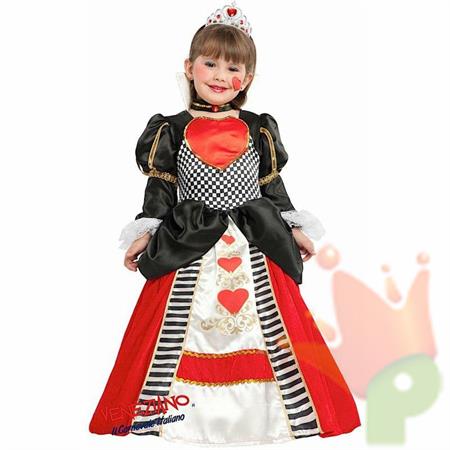 COSTUME REGINA DI CUORI BABY COD 53155 TG 4-