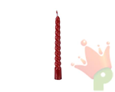 CANDELA TORCIGLIONI 10 CM ROSSA 8 PZ