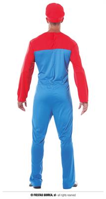 COSTUME IDRAULICO SUPER MARIO ADULTO TAGLIA L 52 54