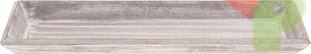 VASSOIO LEGNO SBIANCATO 40X14 CM