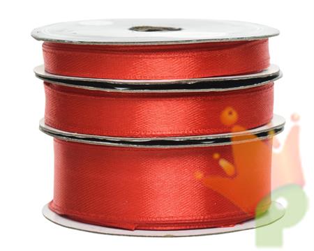 NASTRO IN RASO ROSSO SPESSORE ASSORTITO 50 MT