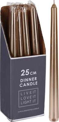 CANDELA STELO ORO 25 CM