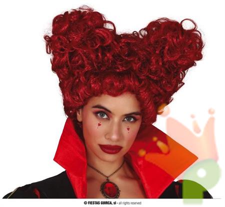 PARRUCCA REGINA DI CUORI ROSSA