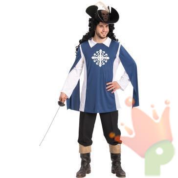 COSTUME MOSCHETTIERE ADULTO TAGLIA  UNICA