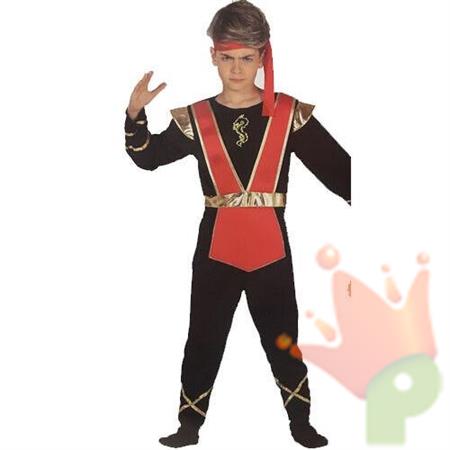 COSTUME NINJA ORO TAGLIA 5-6 ANNI