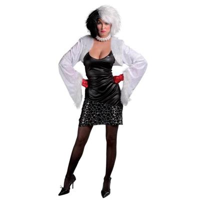 COSTUME CACCIATRICE DALMATA CRUDELIA ADULTA  TAGLIA  L