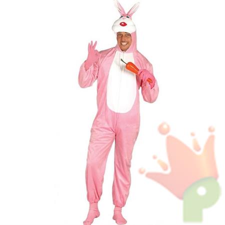 COSTUME CONIGLIO ROSA ADULTO TAGLIA M