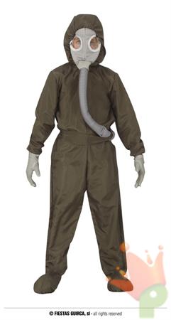 COSTUME TUTA NUCLEARE ANTIGAS BAMBINO 10 12 ANNI