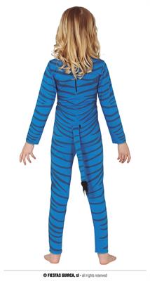COSTUME GATTO FELINO BLU AVATAR 7 9 ANNI