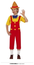COSTUME BURATTINO BAMBINO PINOCCHIO 10 12 ANNI