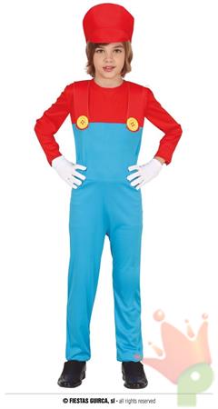 COSTUME IDRAULICO SUPER MARIO BAMBINO 5-6 ANNI