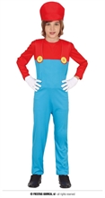COSTUME IDRAULICO SUPER MARIO BAMBINO 5-6 ANNI