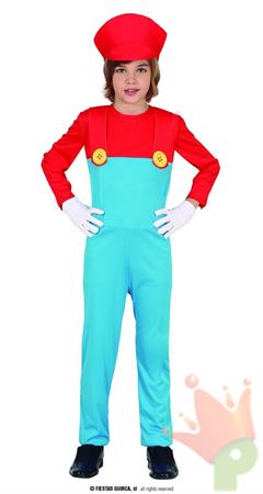 COSTUME IDRAULICO BAMBINO SUPER MARIO 10-12 ANNI