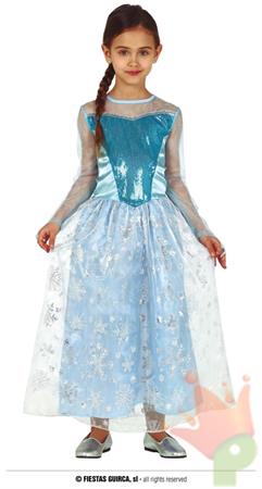 COSTUME PRINCIPESSA DELLE NEVI 3-4 ANNI