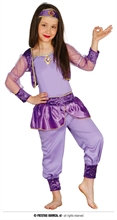 COSTUME DANZATRICE PRINCIPESSA JASMINE ORIENTALE 7-9 ANNI