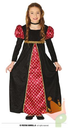 COSTUME DAMA MEDIEVALE TAGLIA 7-9 ANNI