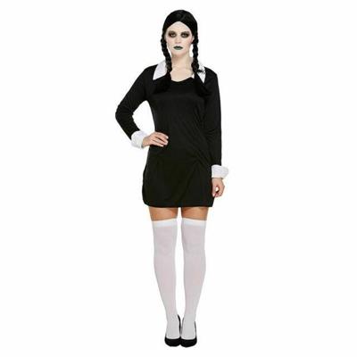 COSTUME NERO GOTICO MERCOLEDì ADULTA TAGLIA S