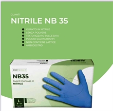 GUANTI IN NITRILE BLU NB35 TAGLIA S 100 PZ EASYPROTECT