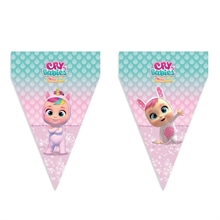 festone bandierine cry babies 9 bandierine 20x30 cm 3 mt