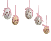 UOVA CON DECORAZIONE FLOREALE 12 PZ ASS.