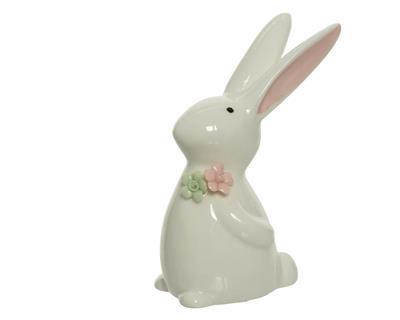 CONIGLIETTO BIANCO IN PORCELLANA H.10,1X4,3 CM