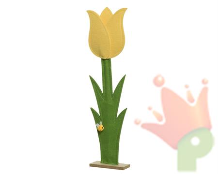FIORE GIALLO IN FELTRO H.50X12 CM