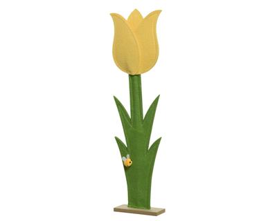 FIORE GIALLO IN FELTRO H.50X12 CM