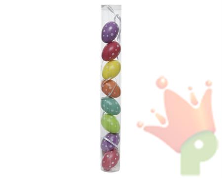 UOVA IN PLASTICA MULTICOLOR POIS 8 PZ 5 CM