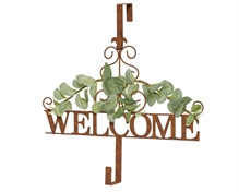 PORTAGHIRLANDE IN METALLO WELCOME H.10X39 CM