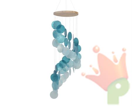 DECORAZIONE DA APPENDERE BLU H.56X14,5 CM