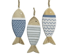 PESCE IN LEGNO DA APPENDERE H.15X5,5 CM ASS.