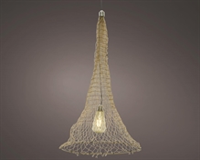 LAMPADA SOLARE A SOSPENSIONE CON RETE H.60X36,5 CM