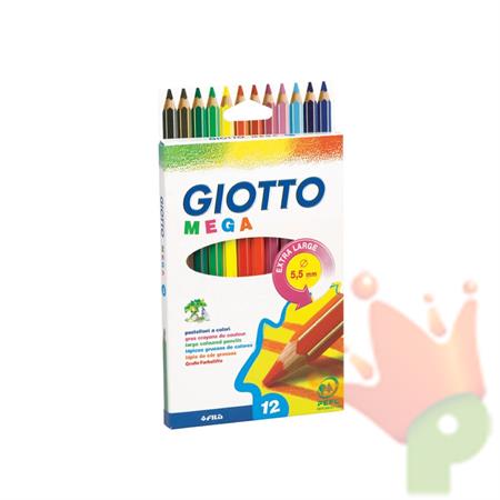 MATITE A COLORI FILA GIOTTO MEGA TRIASTUCCIO 12PZ