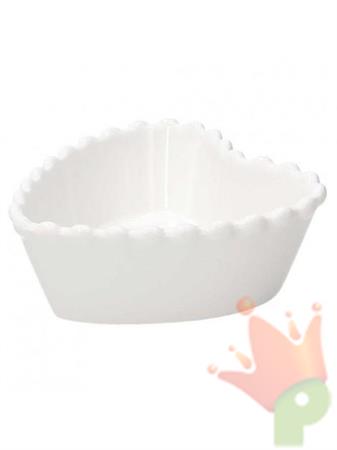 COPPETTA CUORE BIANCO 12 CM
